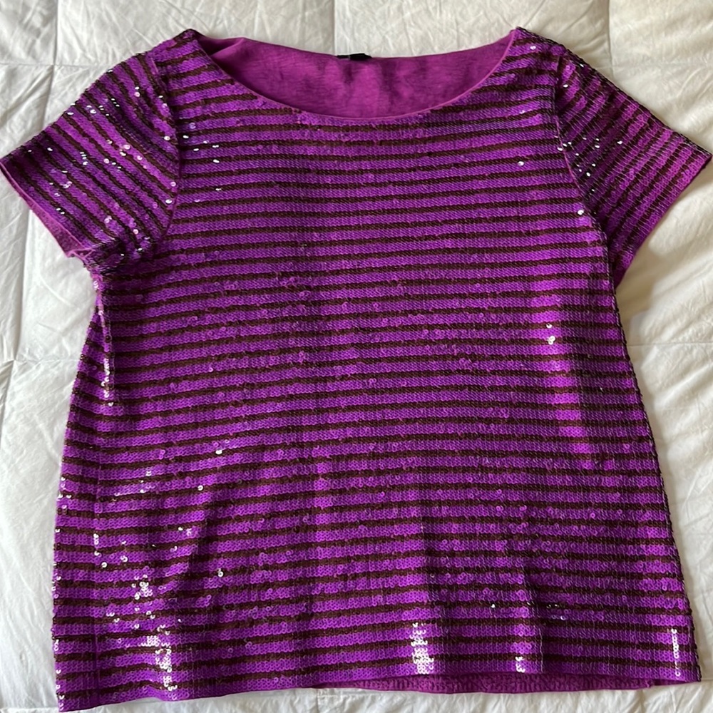 Jcrew Sequined Tshirt